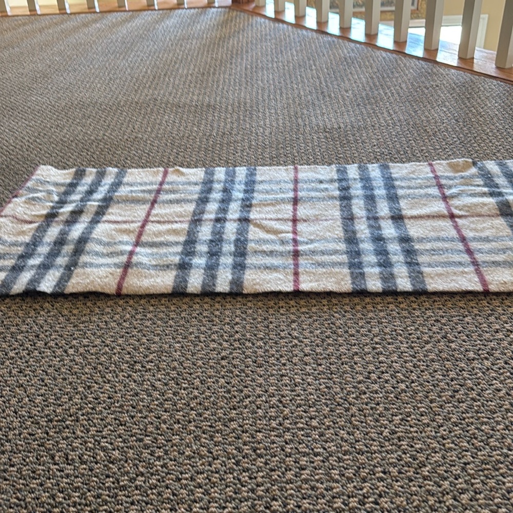 Burberry plaid scarf never worn NWOT